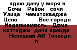 сдаю дачу у моря в Сочи › Район ­ сочи › Улица ­ чемитоквадже › Цена ­ 3 000 - Все города Недвижимость » Дома, коттеджи, дачи аренда   . Ненецкий АО,Топседа п.